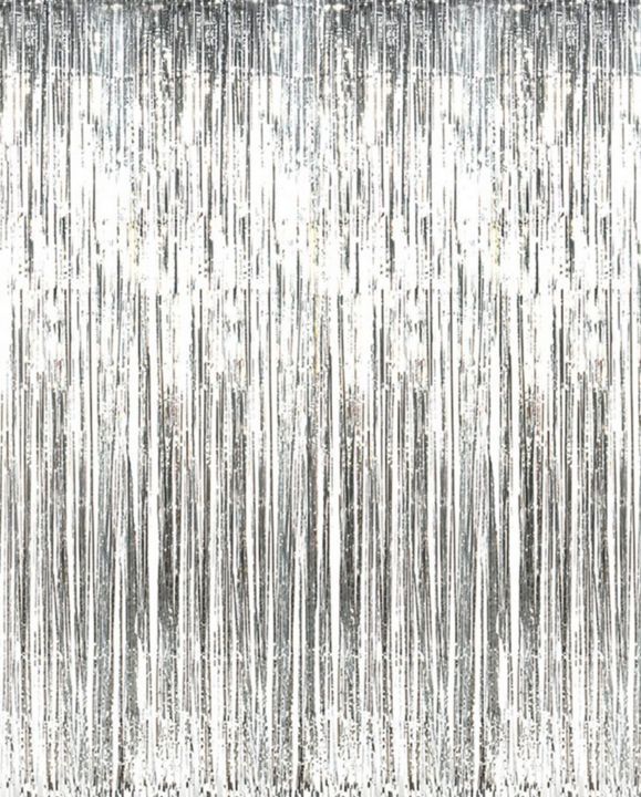 Customised Silver Metallic Foil Tinsel